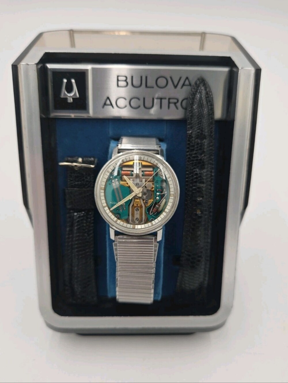 Vintage ACCUTRON by BULOVA  1973 Stainless Spaceview Men's WristWatch